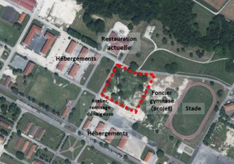 Construction du nouvel ensemble de restauration-loisir du camp militaire de Mailly